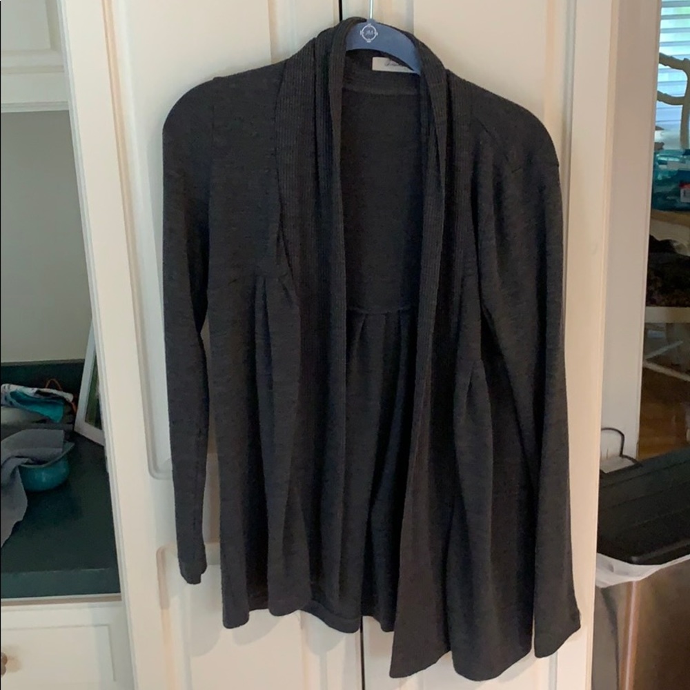 Gray cardigan